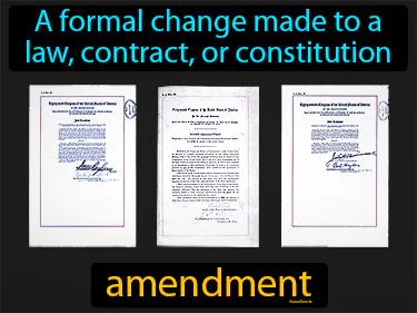 Amendment Meaning