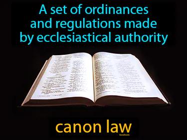 Canon Law Meaning