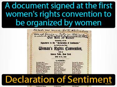 Declaration Of Sentiment Meaning
