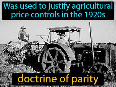 Doctrine Of Parity Meaning