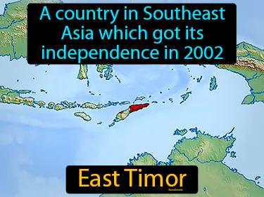 East Timor Meaning