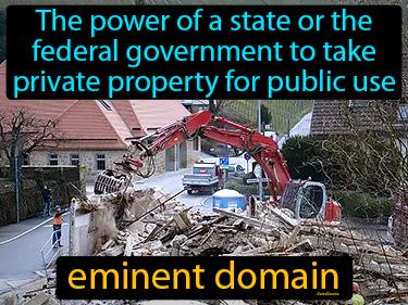 Eminent Domain Meaning