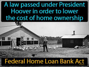 Federal Home Loan Bank Act Meaning