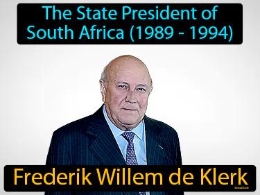 Frederik Willem De Klerk Meaning