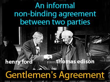 Gentlemens Agreement Meaning