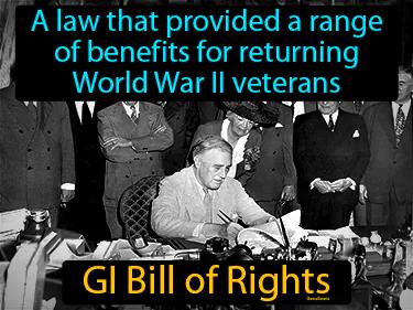 GI Bill Of Rights Meaning