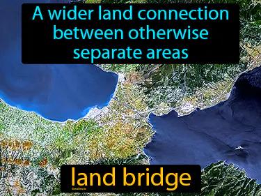 Land Bridge Meaning