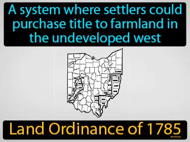 Land Ordinance Of 1785 Meaning