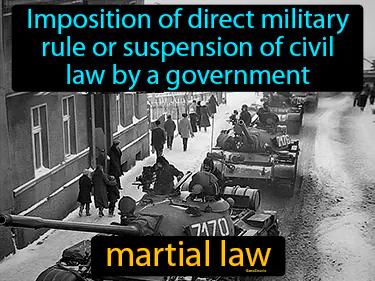 Martial Law Meaning
