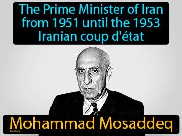 Mohammad Mosaddeq Meaning