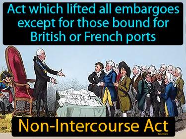 Non-Intercourse Act Meaning