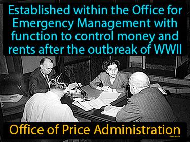 Office Of Price Administration Meaning