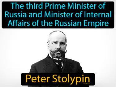 Peter Stolypin Meaning