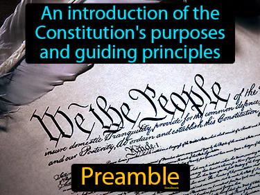 Preamble Meaning