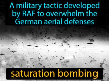 Saturation Bombing Meaning