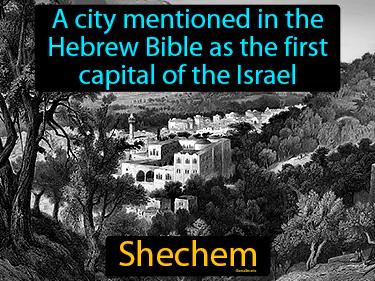 Shechem Meaning