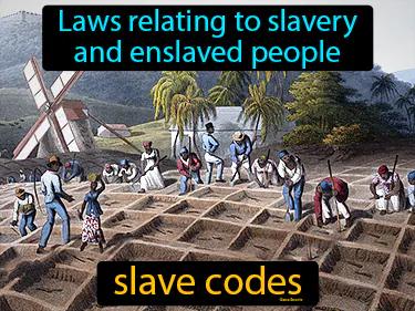 Slave Codes Meaning