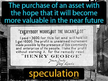 Speculation Meaning