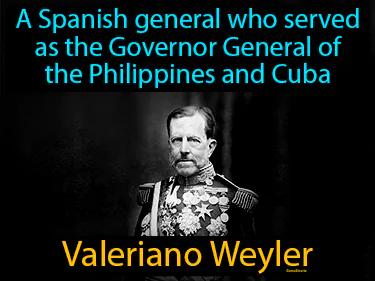 Valeriano Weyler Meaning