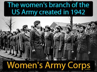 Womens Army Corps Meaning