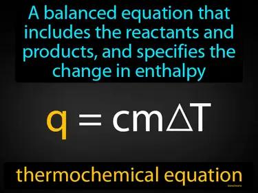 Thermochemical Equation Meaning