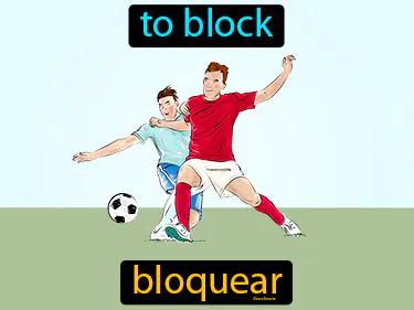 Bloquear Meaning