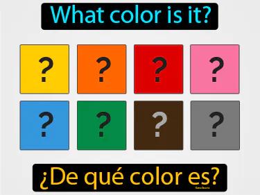 De Que Color Es Meaning