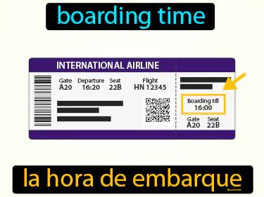 La Hora De Embarque Meaning