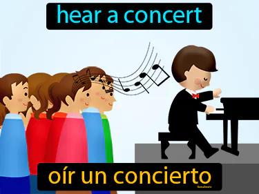 Oir Un Concierto Meaning