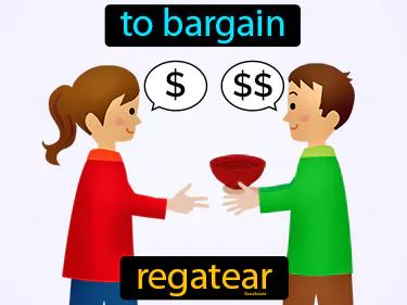 Regatear Meaning