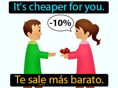 Te Sale Mas Barato Meaning