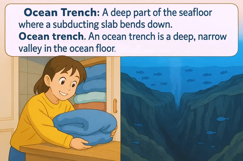 Ocean Trench Meaning