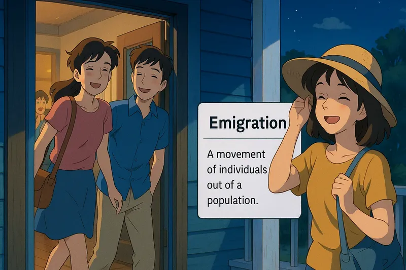 Emigration Meaning Emigration Meaning