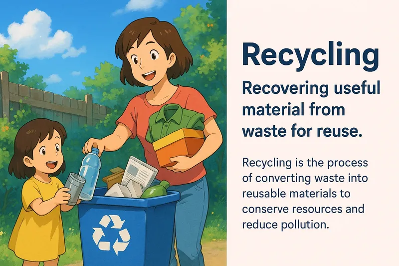 Recycling Meaning Recycling Meaning