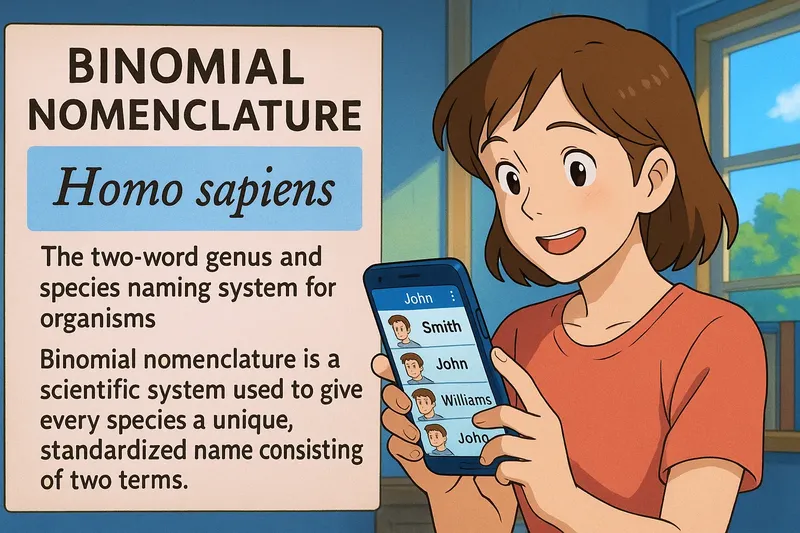 Binomial Nomenclature Meaning