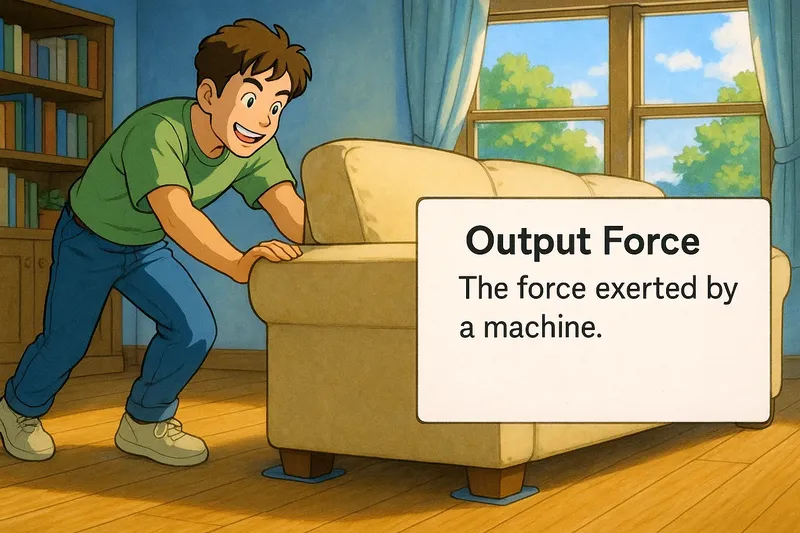 Output Force Meaning