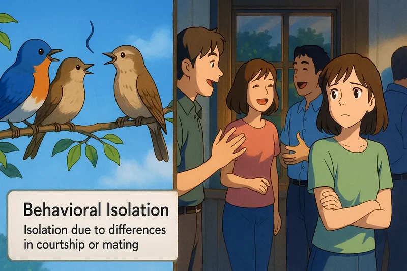 Behavioral Isolation Meaning Behavioral Isolation Meaning