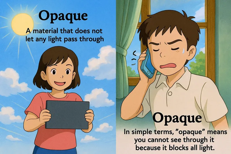Opaque Meaning