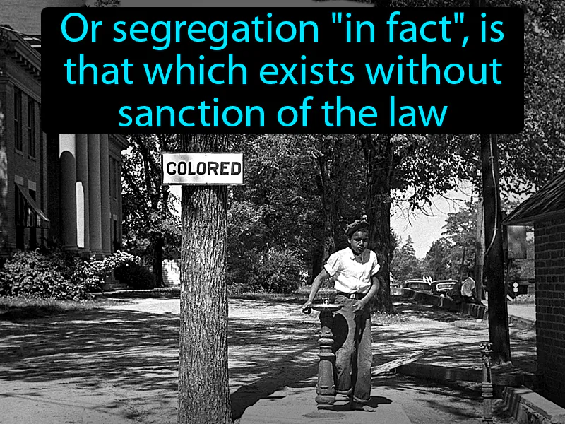 De Facto Segregation Definition De Facto Segregation Definition