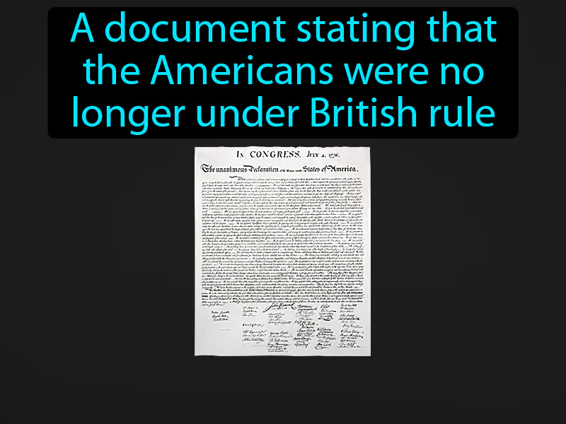 Declaration Of Independence Definition Declaration Of Independence Definition