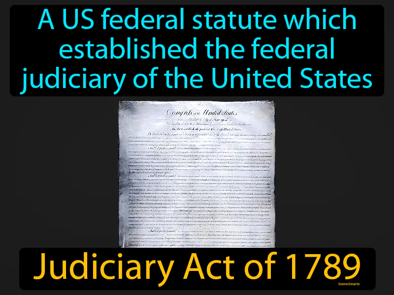 Judiciary Act Of 1789 Definition Judiciary Act Of 1789 Definition
