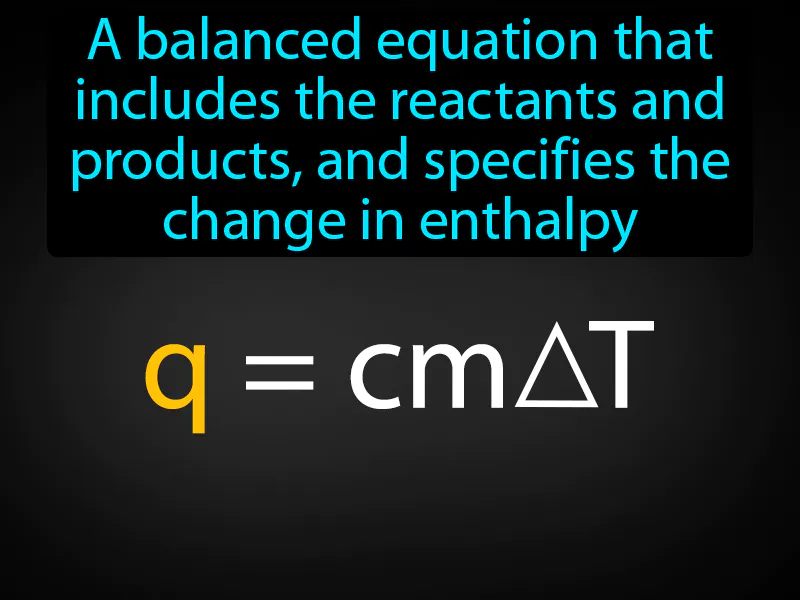 Thermochemical Equation Definition Thermochemical Equation Definition