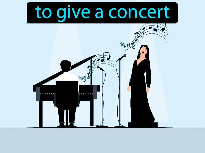 Dar Un Concierto Definition