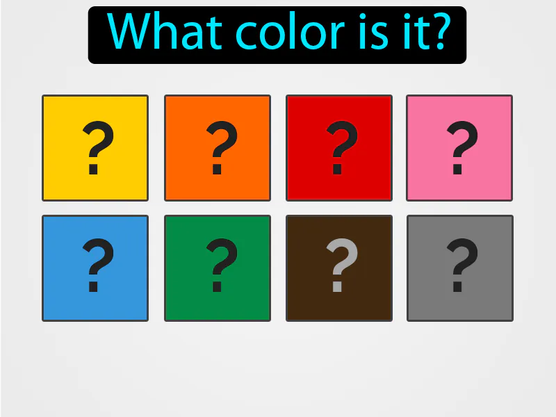 De Que Color Es Definition