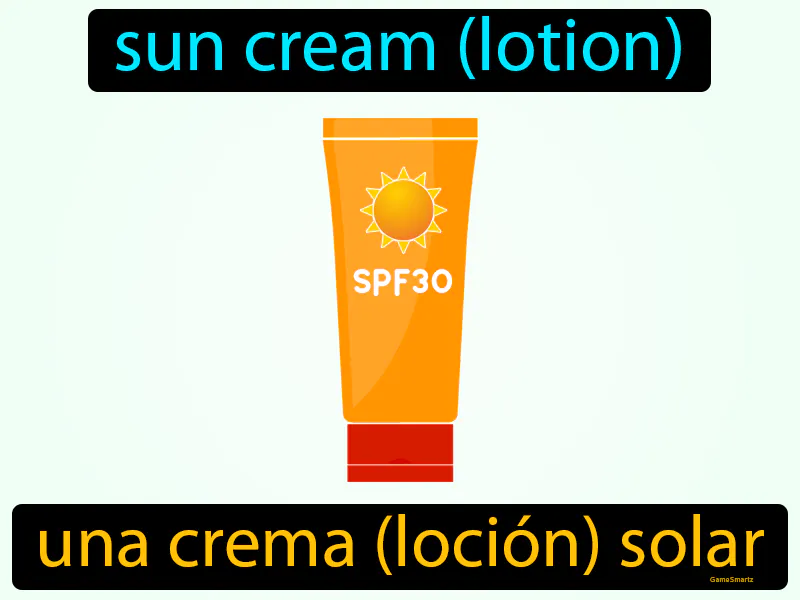Una Crema Locion Solar Definition Una Crema Locion Solar Definition